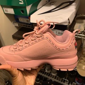 Pink Filas Size 8